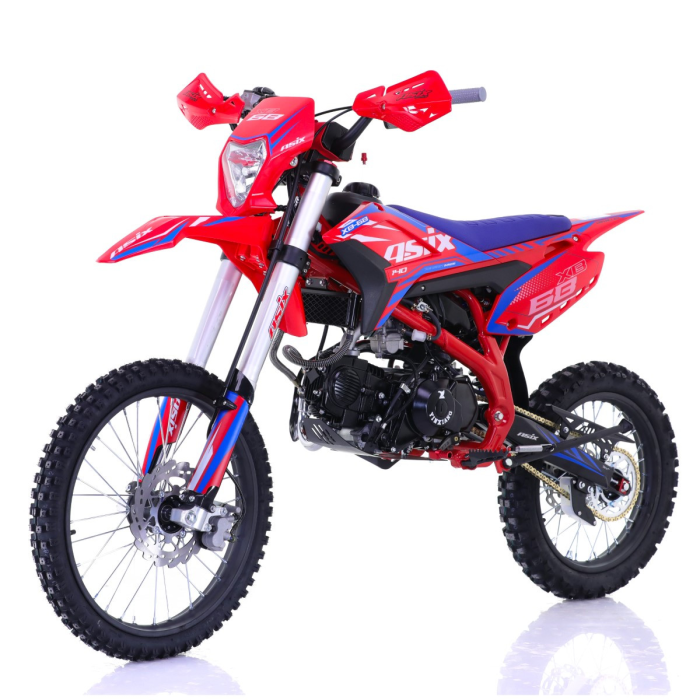Motocicleta Enduro/Cross Asix XB68,140CC, 4T, roti 19"/16", pornire electromotor, culoare rosu/albastru [2]