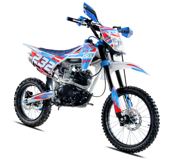 Motocicleta Enduro/Cross Barton BXF 150cc, 4T, roti 19"/16", culoare rosu/albastru, model 2025 [2]
