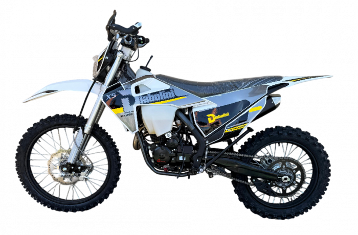 Motocicleta Enduro Diabolini x5, 250cc, 4T, roti 21   18  , culoare negru galben