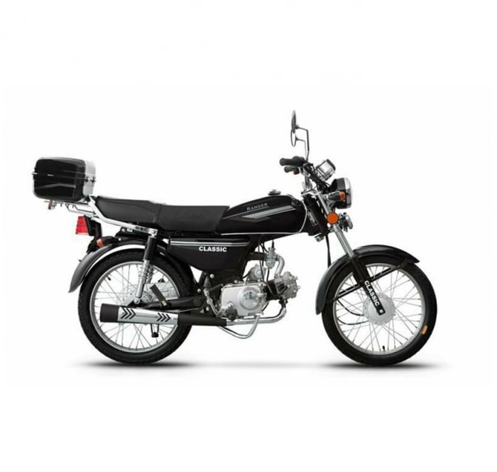 Motocicleta Ranger Classic 50cc, top case inclus, culoare negru