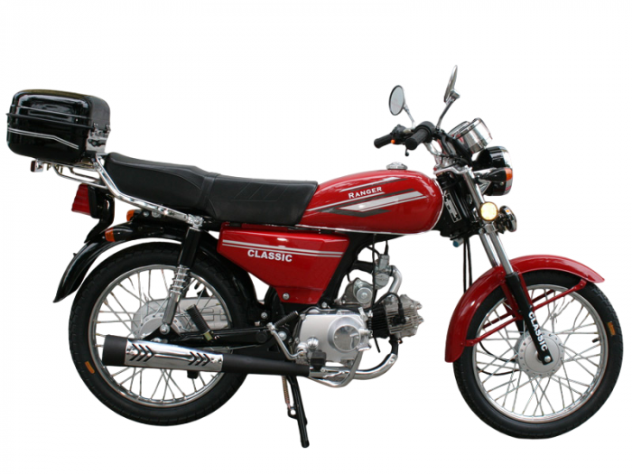 Motocicleta Ranger Classic 50cc, top case inclus, culoare rosu [4]