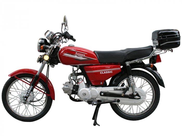 Motocicleta Ranger Classic 50cc, top case inclus, culoare rosu [2]