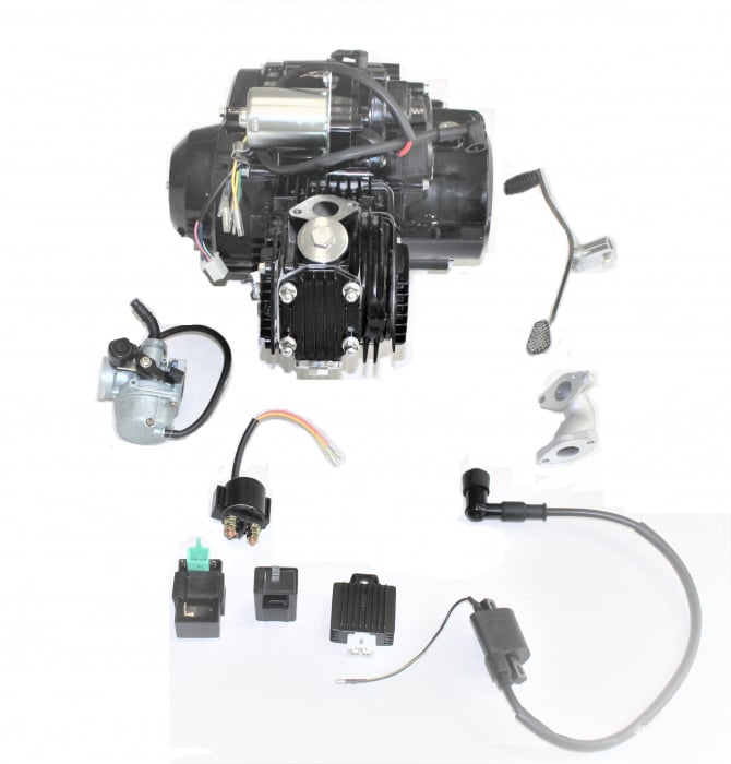 Motor complet ATV 110cc, 3+1 viteze, carburator si aprindere