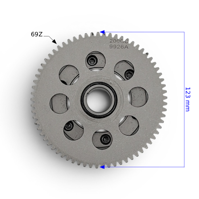 Ambreiaj unidirectional + pinion, ATV Asix 250CC [2]
