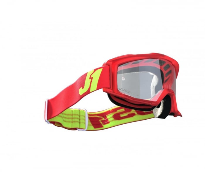 Ochelari atv cross Just1 Vitro, culoare rosu galben