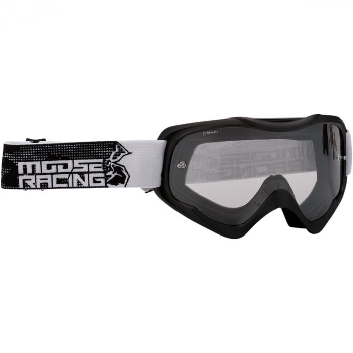 Ochelari atv cross Moose Racing Qualifier Agroid culoare Negru Alb