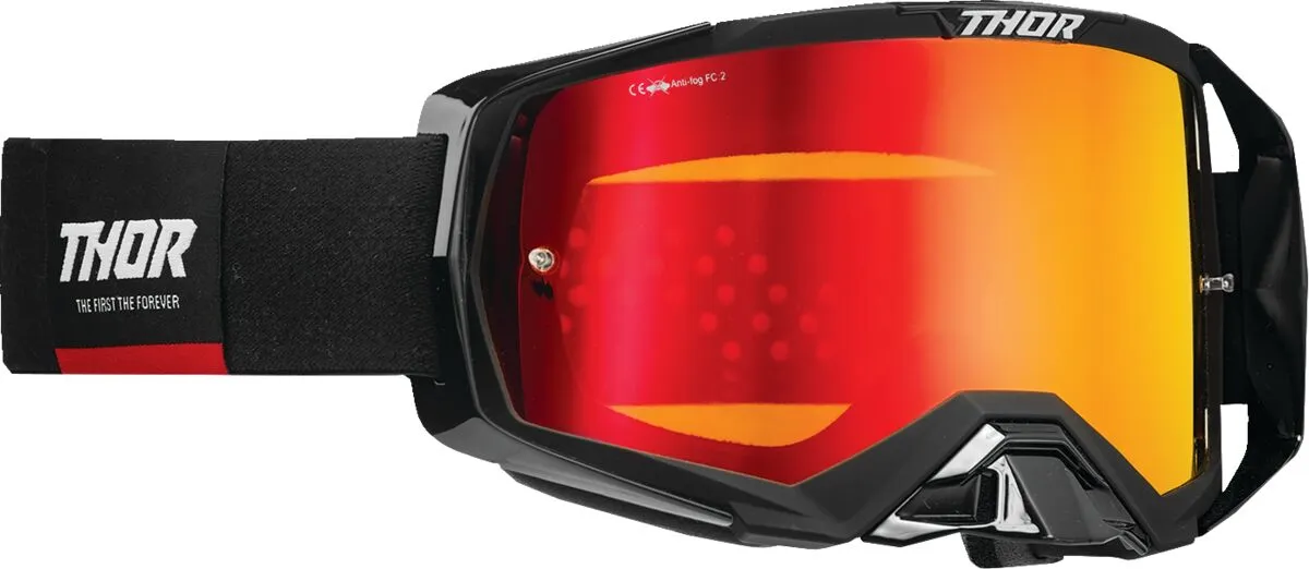 Ochelari Atv Cross Thor Activate, culoare negru rosu, lentila oglinda
