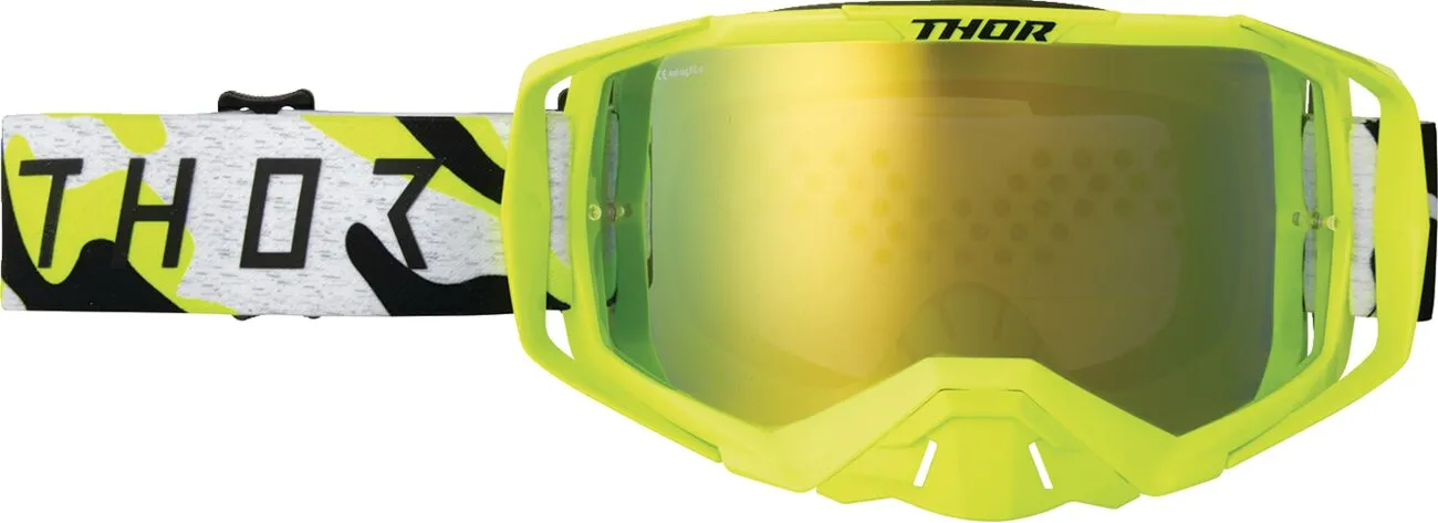 Ochelari Atv Cross Thor Activate Riot, culoare galben fluo, lentila oglinda Echipamente