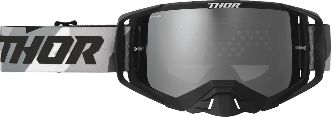 Ochelari Atv Cross Thor Activate Brave, culoare negru gri, lentila oglinda