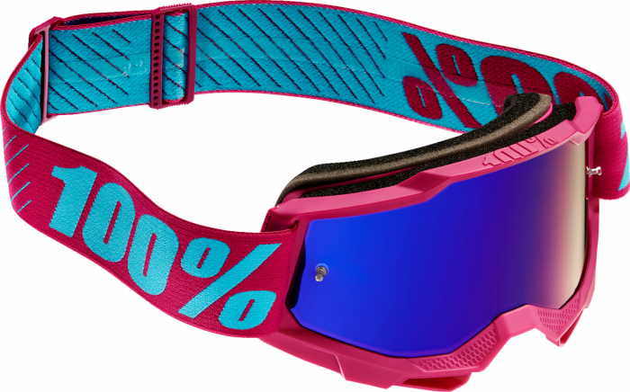 Ochelari cross/atv 100% Accuri 2 Excelsior, lentila oglinda, culoare rama roz [2]