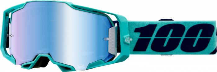 Ochelari cross atv 100% Armega Esterel, lentila oglinda, culoare rama verde menta