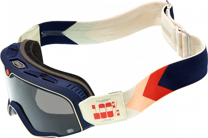 Ochelari cross/atv 100% Barstow, lentila fumurie, culoare rama bleumarin [2]