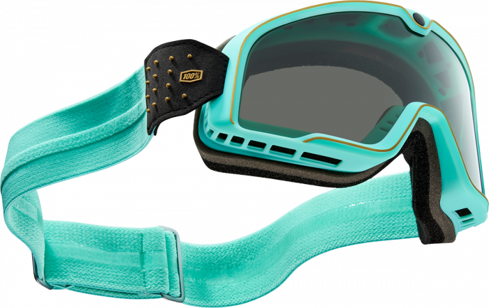 Ochelari cross/atv 100% Barstow, lentila fumurie, culoare rama turcoaz [2]