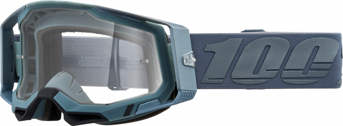 Ochelari cross/atv 100% Racecraft 2 Battleship, lentila transparenta, culoare rama dusty blue [2]