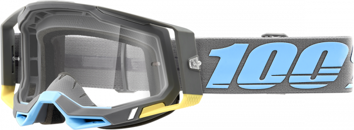 Ochelari cross/atv 100% Racecraft 2 Trinidad, lentila transparenta, culoare rama negru [2]