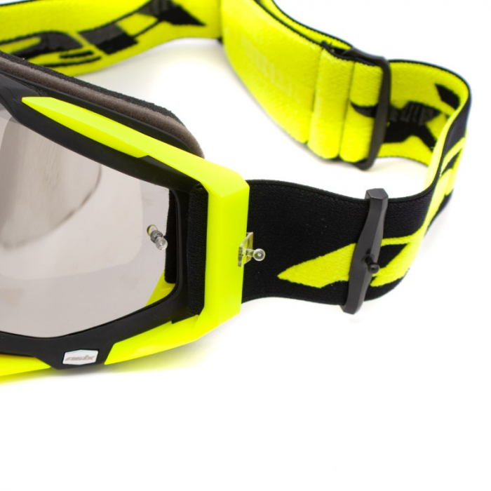 Ochelari cross/atv/enduro, Asix AS1, lentila argintie, culoare rama galben fluo/negru mat [5]