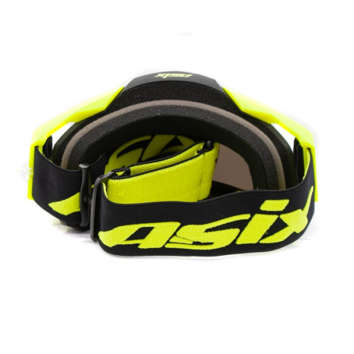 Ochelari cross/atv/enduro, Asix AS1, lentila argintie, culoare rama galben fluo/negru mat [8]