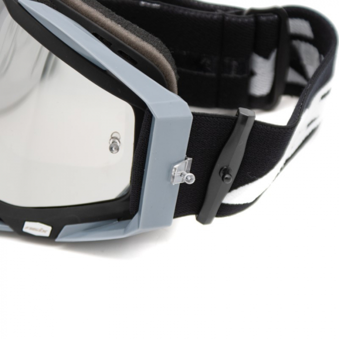 Ochelari cross/atv/enduro, Asix AS1, lentila argintie, culoare rama gri/negru mat [5]