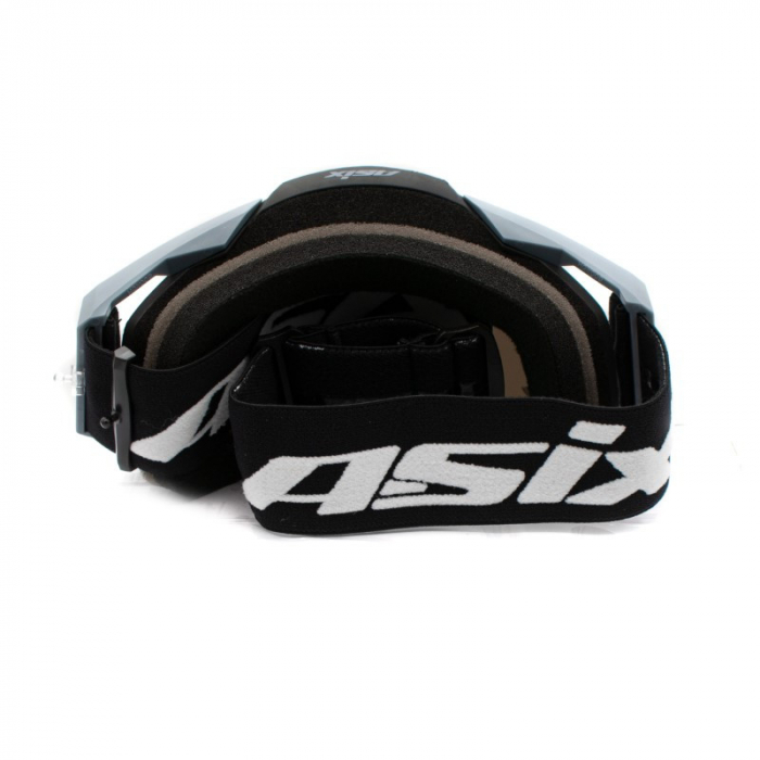 Ochelari cross/atv/enduro, Asix AS1, lentila argintie, culoare rama gri/negru mat [8]
