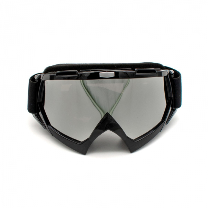 Ochelari cross/atv/enduro, XTR, lentila oglinda, culoare rama negru lucios [3]