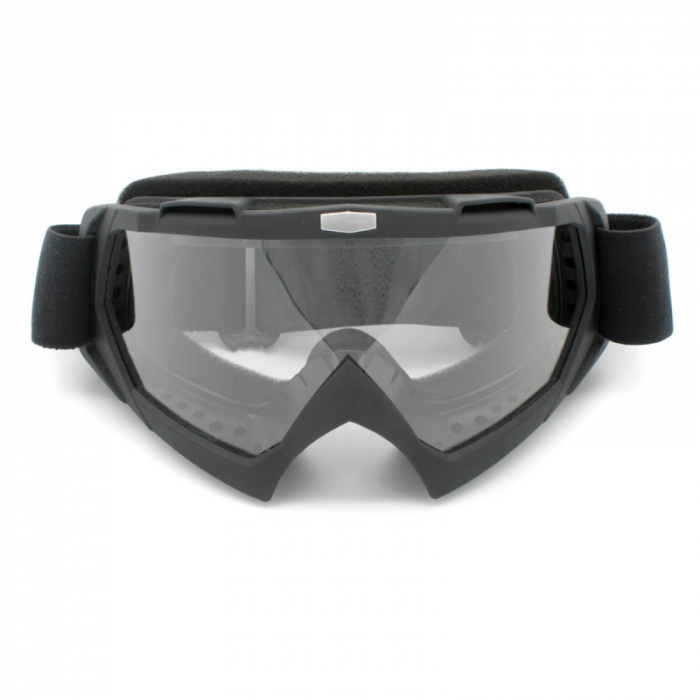 Ochelari cross/atv/enduro, XTR, lentila transparenta, culoare rama negru mat [2]