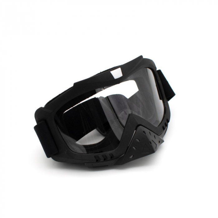Ochelari cross/atv/enduro, XTR, lentila transparenta, culoare rama negru mat [3]
