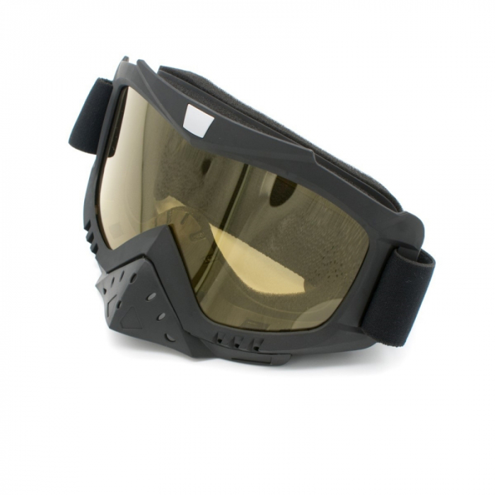 Ochelari cross/atv/enduro, XTR, lentila oglinda, culoare rama negru mat [3]