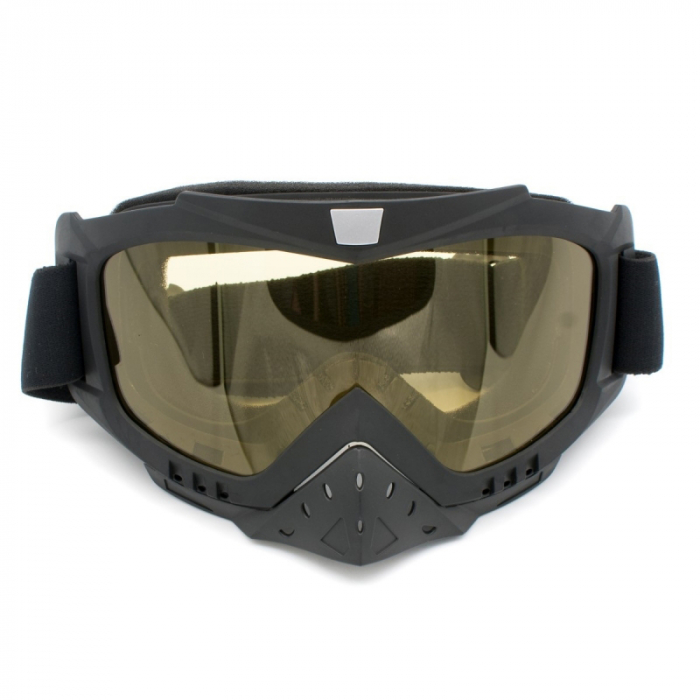 Ochelari cross/atv/enduro, XTR, lentila oglinda, culoare rama negru mat [2]