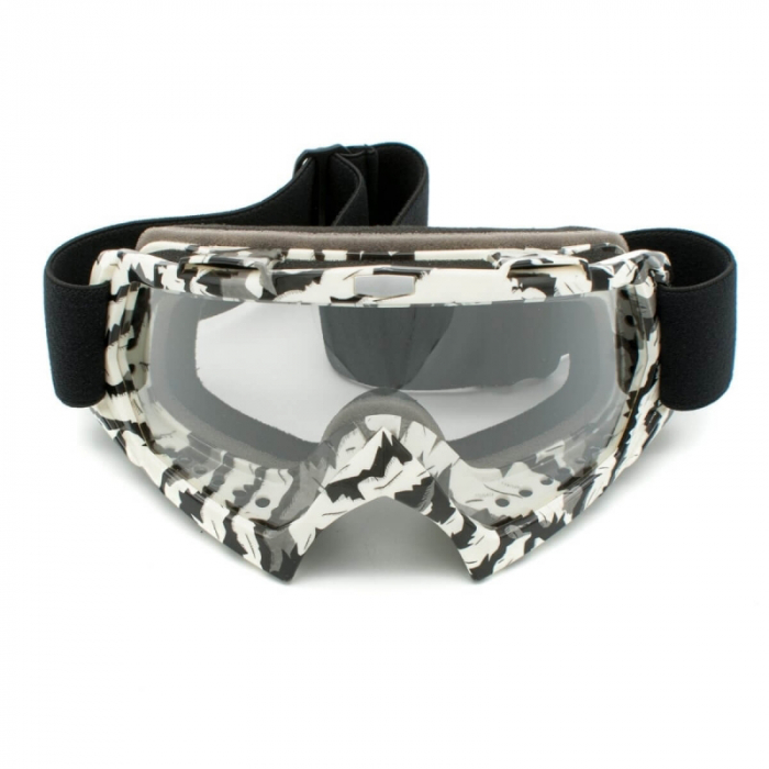 Ochelari cross/atv/enduro, XTR, lentila transparenta, culoare rama negru/gri [2]