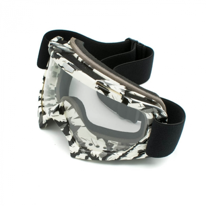 Ochelari cross/atv/enduro, XTR, lentila transparenta, culoare rama negru/gri [3]