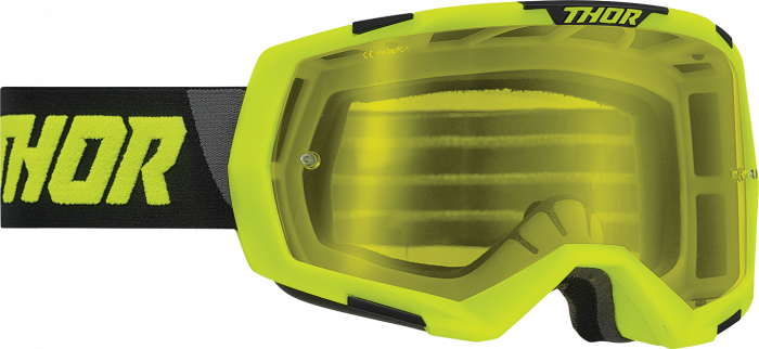 Ochelari cross atv Thor Regiment, lentila galbena, culoare galben fluo negru
