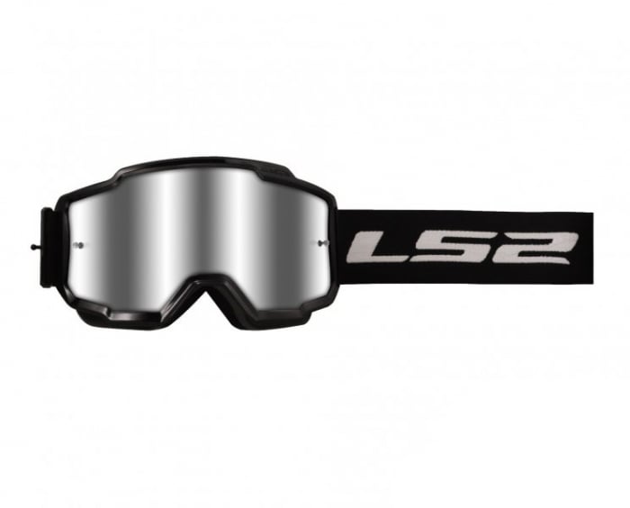 Ochelari cross enduro atv LS2, lentila oglinda, culoare negru