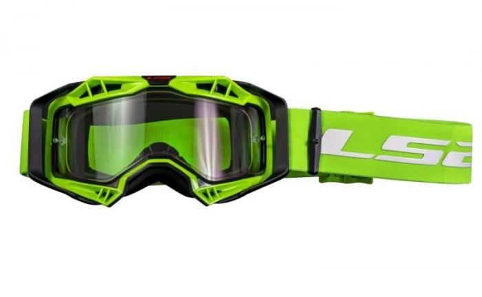 Ochelari LS2 cross enduro atv, culoare verde, lentila clara