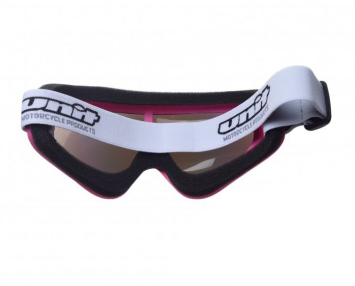 Ochelari copii motocross/atv/enduro Unit, culoare rama roz, lentila curcubeu [2]