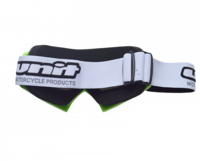 Ochelari motocross/atv/enduro Unit, culoare rama lime, lentila fumurie oglinda [2]