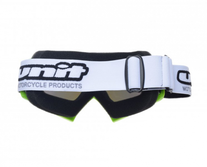 Ochelari motocross/atv/enduro Unit, culoare rama verde, lentila fumurie curcubeu [2]