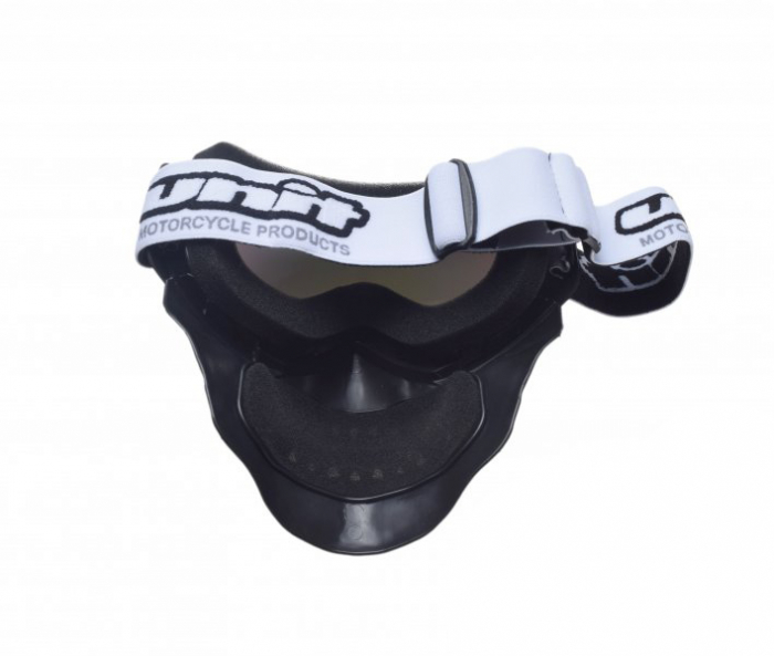 Ochelari motocross/atv/enduro Unit, model masca craniu, culoare rama negru, lentila transparenta [3]