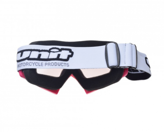 Ochelari motocross/atv/enduro Unit, culoare rama roz, lentila transparenta [2]