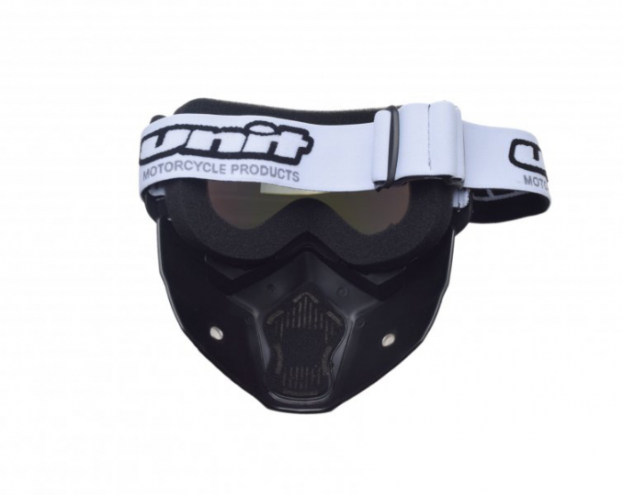 Ochelari motocross/atv/enduro Unit, model masca, culoare rama USA, lentila oglinda [3]