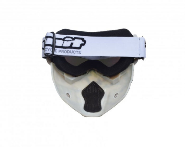 Ochelari motocross/atv/enduro Unit, model masca, culoare rama army desert, lentila oglinda [3]