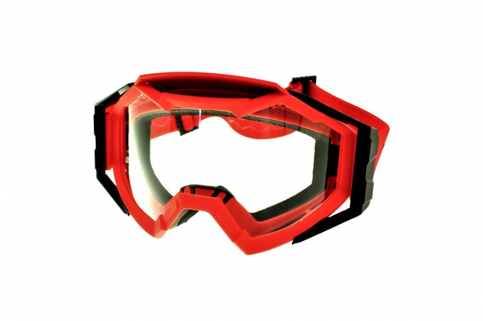 Ochelari motocross/enduro/atv, PowerForce, lentila antiaburire, culoare rama rosu [2]