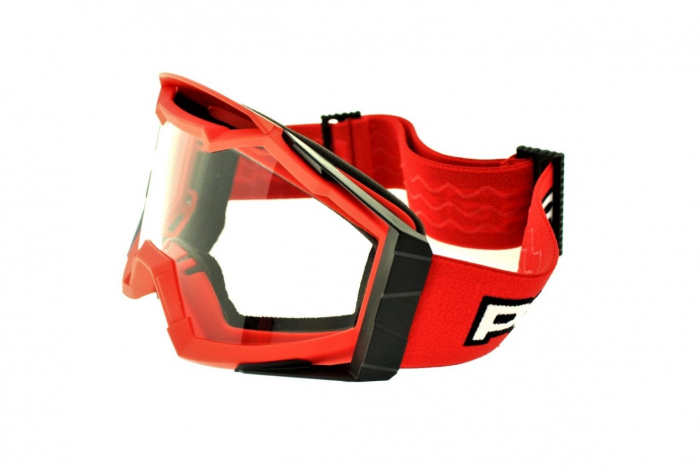 Ochelari motocross/enduro/atv, PowerForce, lentila antiaburire, culoare rama rosu [3]