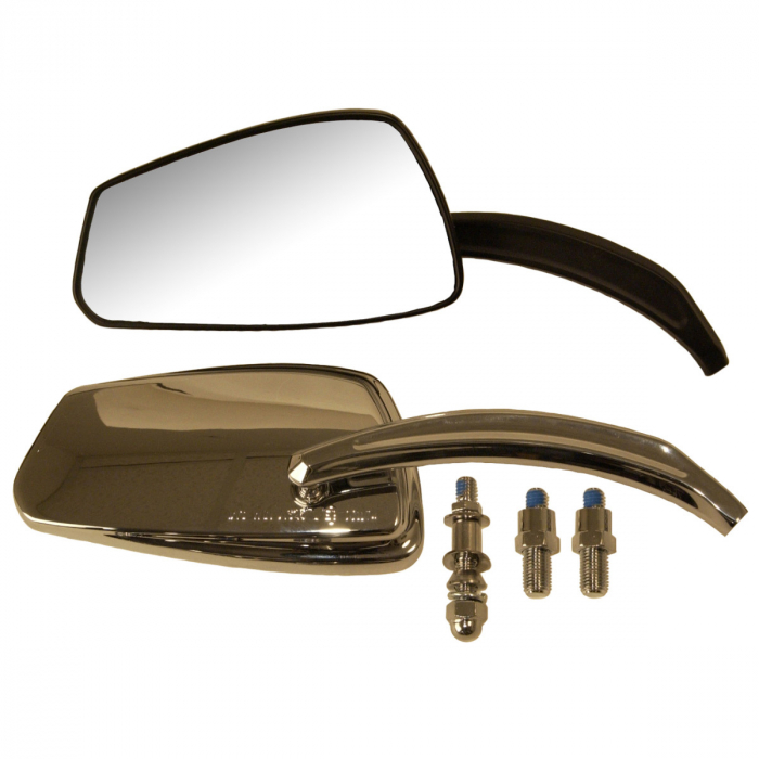 Oglinda moto Custom cruisers, culoare crom, montaj stanga [2]