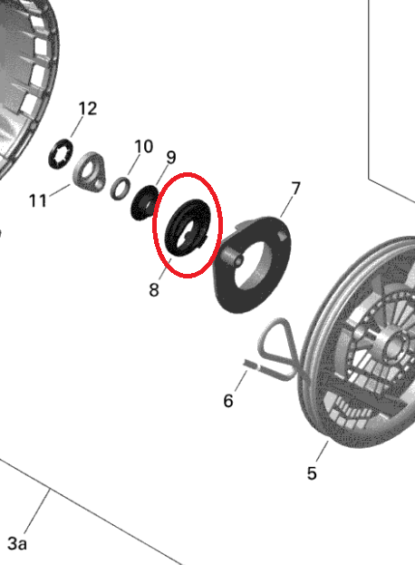 Opritor cuplaj pornire Ski-Doo Summit X 800RETEC XM T3-154, 2015