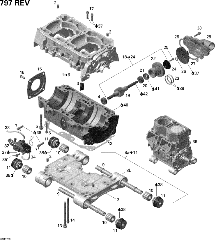 Paleta pompa apa Ski-Doo nr27