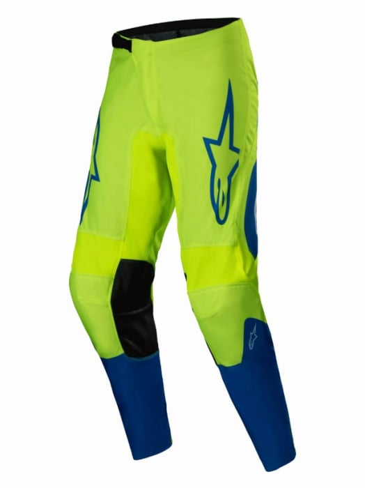 Pantaloni atv cross Alpinestars Fluid Haul, culoare galben albastru, marime 30