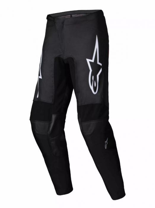 Pantaloni atv cross Alpinestars Fluid Haul, culoare negru alb, marime 38