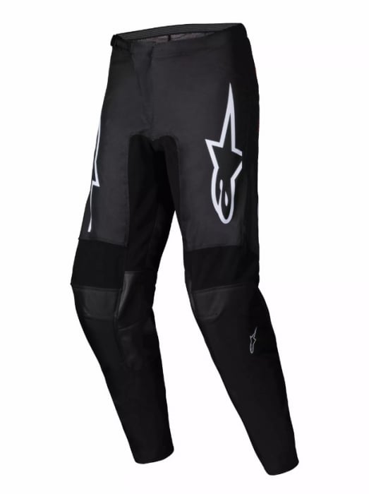 Pantaloni atv cross Alpinestars Fluid Haul, culoare negru alb, marime 28