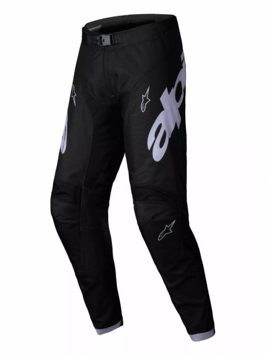 Pantaloni atv cross Alpinestars Racer Graphite, culoare negru alb, marime 40