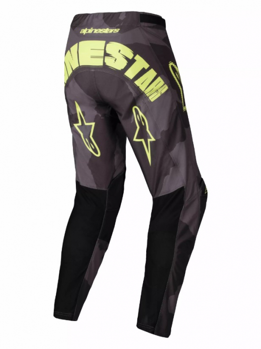Pantaloni atv/cross Alpinestars Racer Hollow, culoare gri/galben, marime 38 [2]